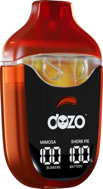 DOZO SWTCH, orange-red device: Mimosa and Sherb Pie