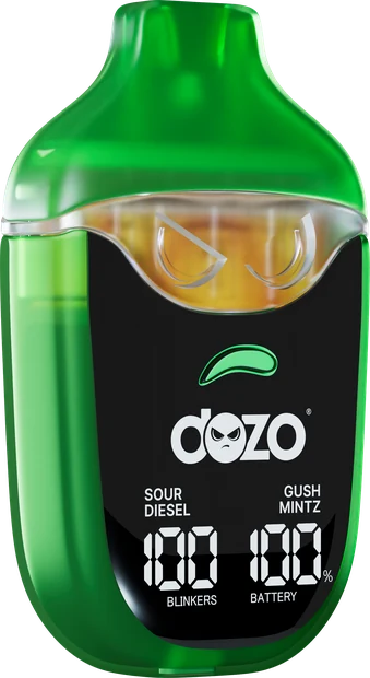 DOZO SWTCH, green device: Sour Diesel and Gush Mintz